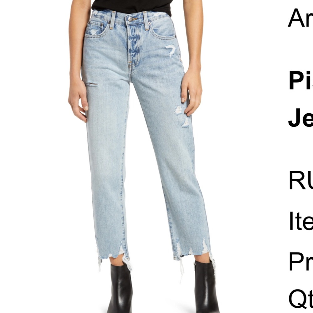 Pistola Charlie High Waist Straight Leg Jeans (Ruthless)